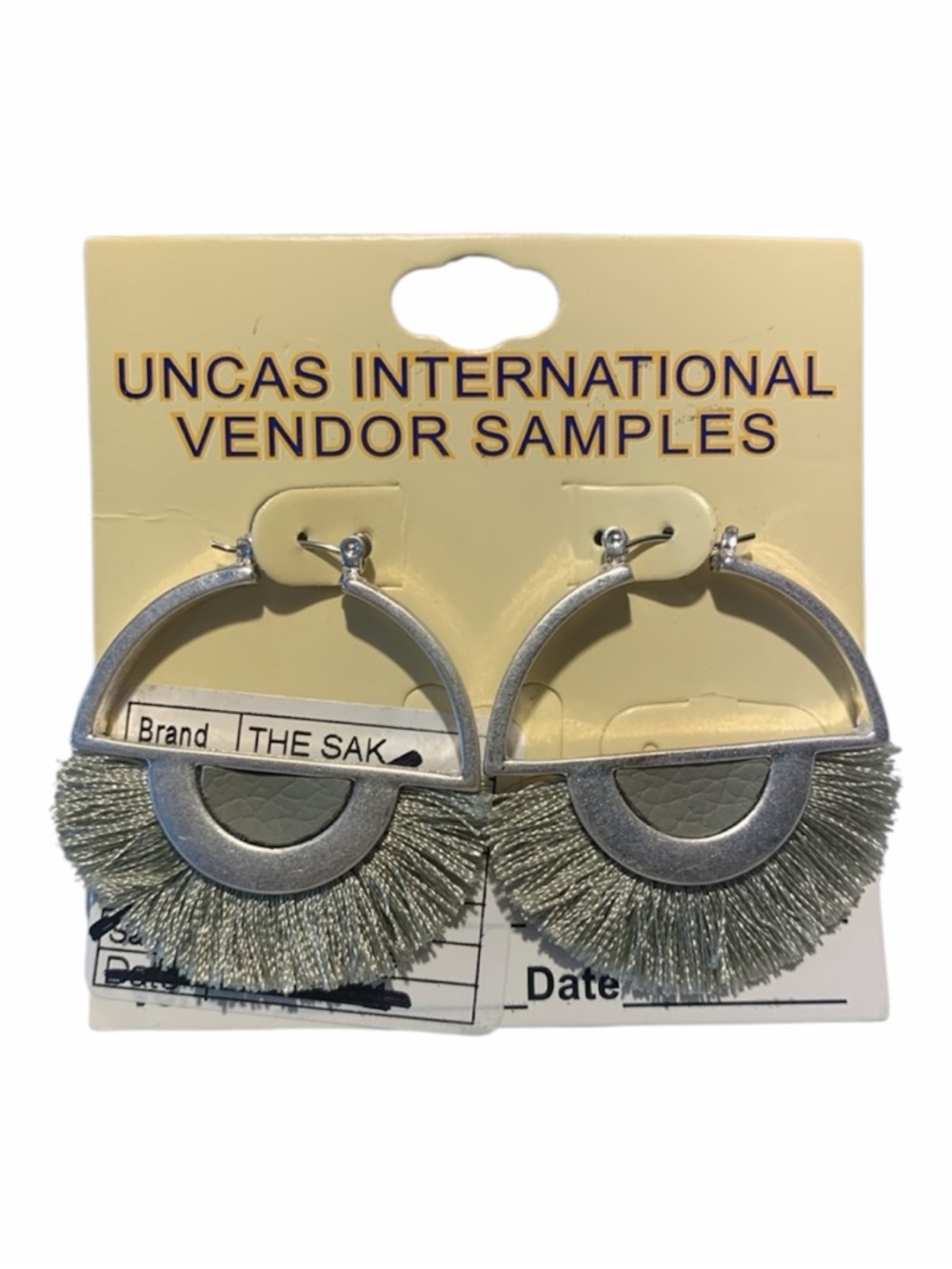 The Sak Tassel Fan Hoop Earrings